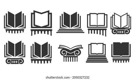 Set of modern abstract vector logos