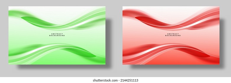 Montaje de tonos modernos y abstractos con tonos verdes y rojos