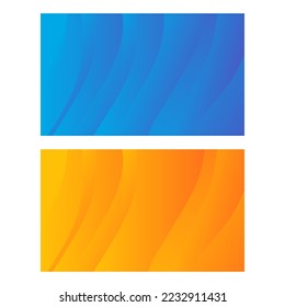 Set of Modern abstract wavy background for presentations, banners, posters, etc