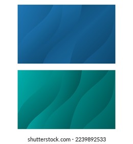 Set of Modern abstract wavy background for presentations, banners, posters, etc