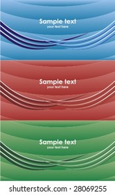 Set of modern background card in different color