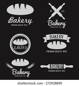 Set of modern bakery logos, labels, badges and design elements