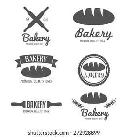 Set of modern bakery logos, labels, badges and design elements