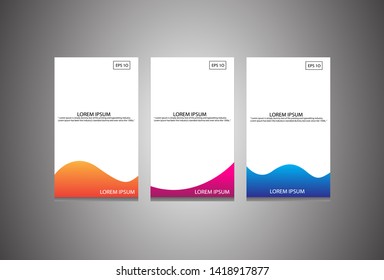 Set of modern banner design. Abstract modern banner template for web