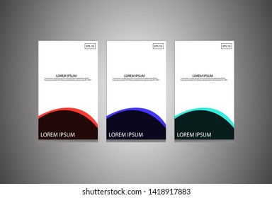 Set of modern banner design. Abstract modern banner template for web