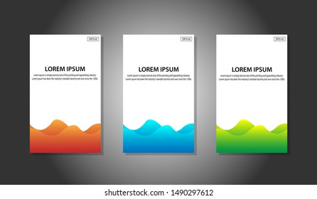 Set of modern banner design. Abstract modern banner template for web