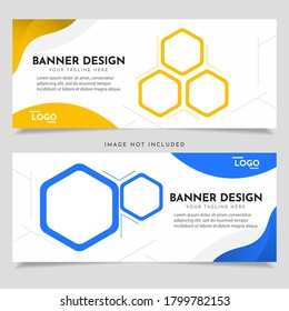 Set modern banner design template.