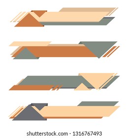 Set Modern Banner of Lower third