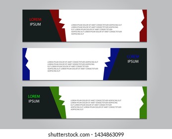 Set of modern banner template design, vector eps10