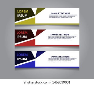 Set of modern banner template design. Vector