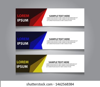 Set of modern banner template design. Vector