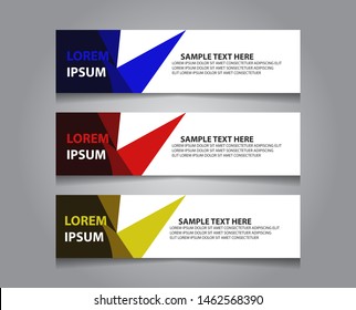Set of modern banner template design. Vector