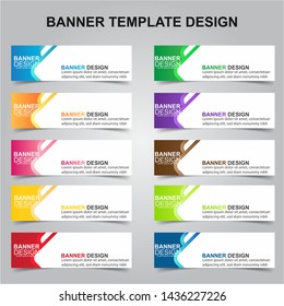 Set Of Modern Banners Background. Creative Header Templates - Vector
