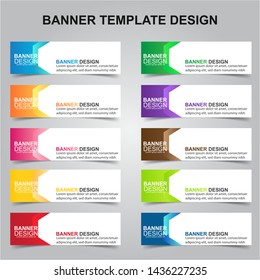 Set Of Modern Banners Background. Creative Header Templates - Vector