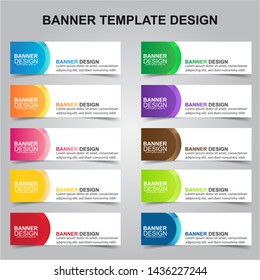 Set Of Modern Banners Background. Creative Header Templates - Vector