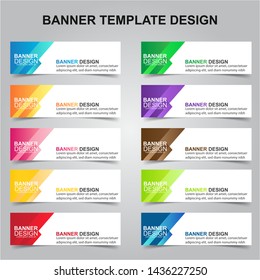 Set Of Modern Banners Background. Creative Header Templates - Vector