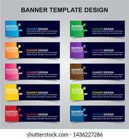 Set Of Modern Banners Background. Creative Header Templates - Vector