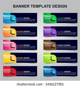 Set Of Modern Banners Background. Creative Header Templates - Vector
