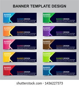 Set Of Modern Banners Background. Creative Header Templates - Vector
