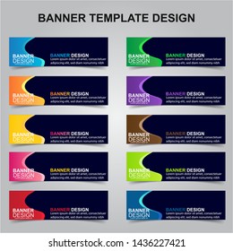 Set Of Modern Banners Background. Creative Header Templates - Vector