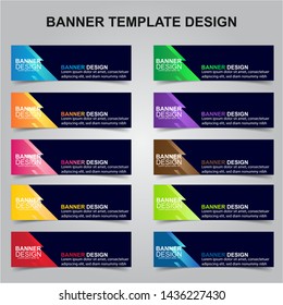 Set Of Modern Banners Background. Creative Header Templates - Vector