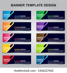 Set Of Modern Banners Background. Creative Header Templates - Vector
