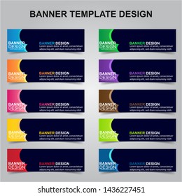 Set Of Modern Banners Background. Creative Header Templates - Vector