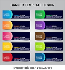 Set Of Modern Banners Background. Creative Header Templates - Vector