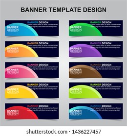 Set Of Modern Banners Background. Creative Header Templates - Vector