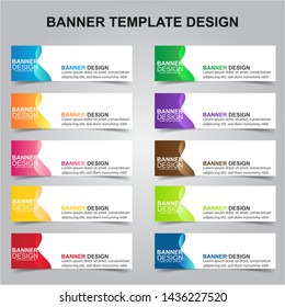 Set Of Modern Banners Background. Creative Header Templates - Vector