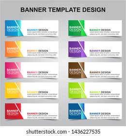 Set Of Modern Banners Background. Creative Header Templates - Vector