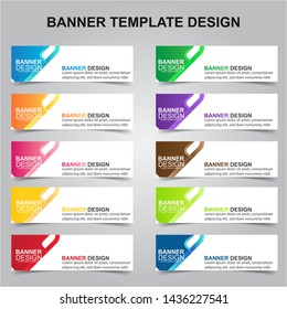 Set Of Modern Banners Background. Creative Header Templates - Vector