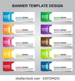 Set of Modern Banners Background. Creative Header Templates - Vector