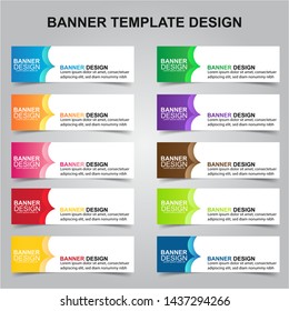 Set of Modern Banners Background. Creative Header Templates - Vector
