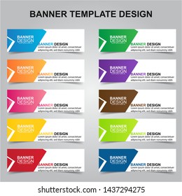 Set of Modern Banners Background. Creative Header Templates - Vector