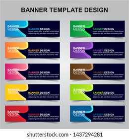 Set of Modern Banners Background. Creative Header Templates - Vector