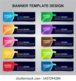 Set of Modern Banners Background. Creative Header Templates - Vector