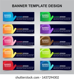 Set of Modern Banners Background. Creative Header Templates - Vector