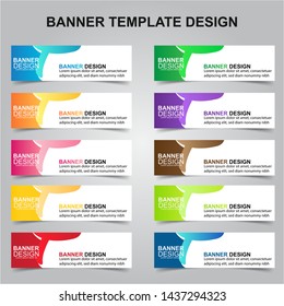 Set of Modern Banners Background. Creative Header Templates - Vector