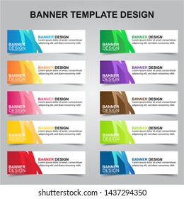 Set of Modern Banners Background. Creative Header Templates - Vector