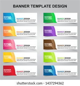 Set of Modern Banners Background. Creative Header Templates - Vector