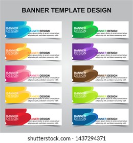 Set of Modern Banners Background. Creative Header Templates - Vector