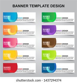 Set of Modern Banners Background. Creative Header Templates - Vector