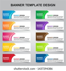 Set of Modern Banners Background. Creative Header Templates - Vector