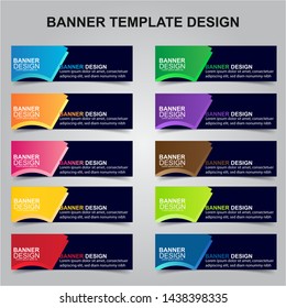 Set of Modern Banners Background. Creative Header Templates - Vector