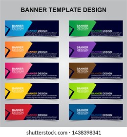 Set of Modern Banners Background. Creative Header Templates - Vector