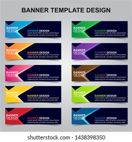 Set of Modern Banners Background. Creative Header Templates - Vector