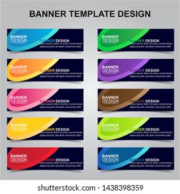 Set of Modern Banners Background. Creative Header Templates - Vector