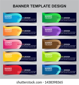 Set of Modern Banners Background. Creative Header Templates - Vector