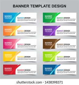 Set of Modern Banners Background. Creative Header Templates - Vector